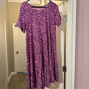 Lilly Pulitzer Jodee Swing Flounce Dress Purple Berry My Favorite Spot